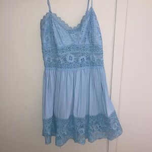 Rue21 Sky Blue Rayon Midi dress